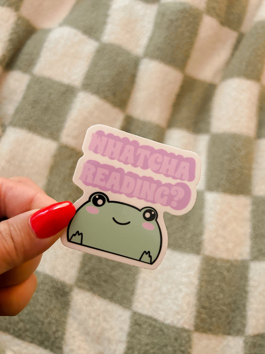 "Whatcha Readin" Glossy Sticker