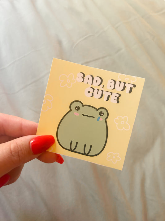 "Sad, But Cute" Glossy Sticker